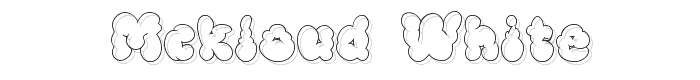 McKloud White font